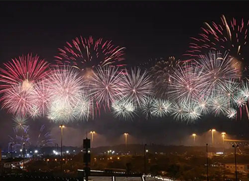 建水县焰火晚会